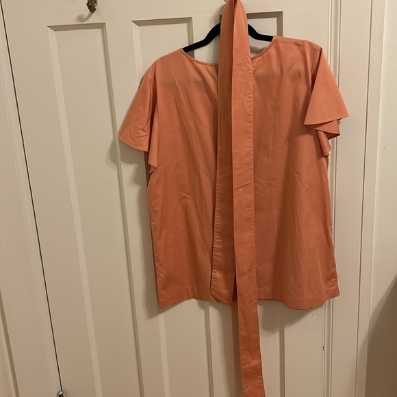 Ann Taylor Blouse Soft Orange - Picture 3 of 6